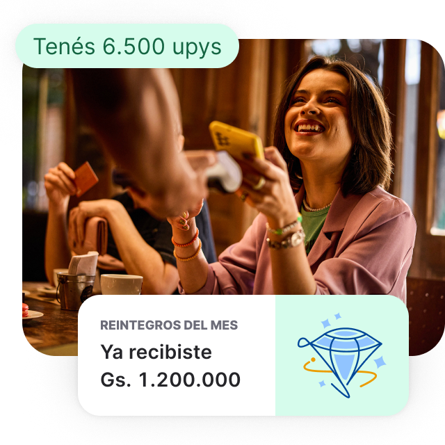 Mujer comprando con reintegro